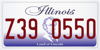 IL license plate Z390550