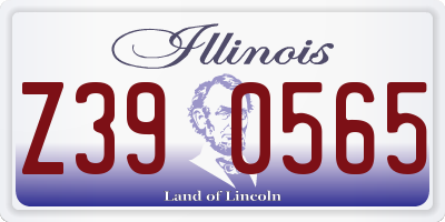IL license plate Z390565