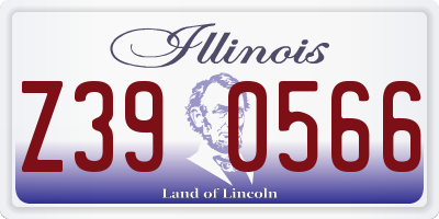 IL license plate Z390566