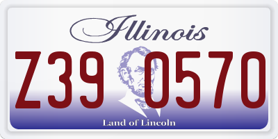 IL license plate Z390570