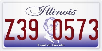 IL license plate Z390573