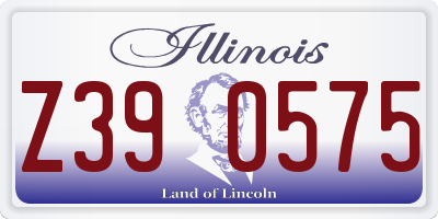 IL license plate Z390575