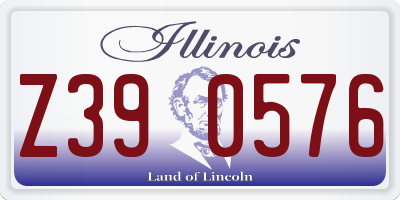 IL license plate Z390576