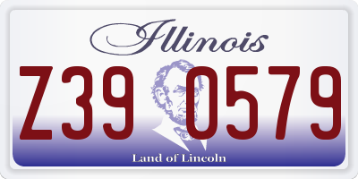 IL license plate Z390579
