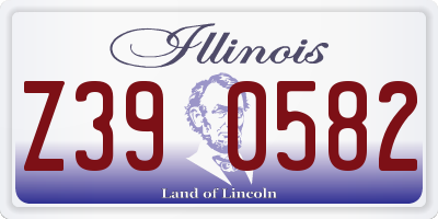 IL license plate Z390582