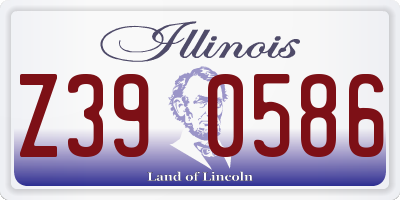 IL license plate Z390586