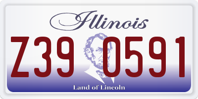 IL license plate Z390591