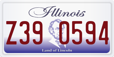 IL license plate Z390594