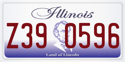 IL license plate Z390596