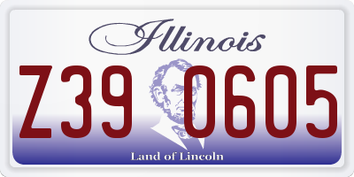 IL license plate Z390605