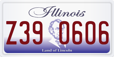 IL license plate Z390606