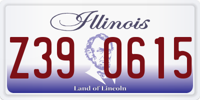 IL license plate Z390615
