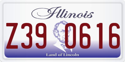 IL license plate Z390616