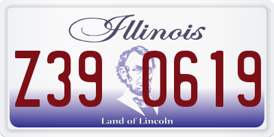 IL license plate Z390619