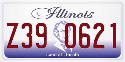 IL license plate Z390621