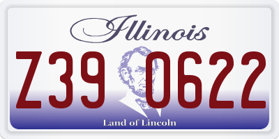 IL license plate Z390622