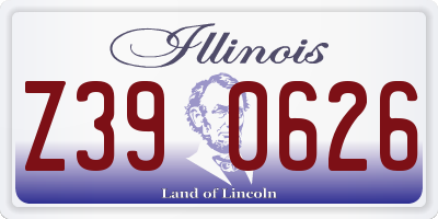 IL license plate Z390626
