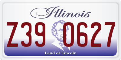 IL license plate Z390627