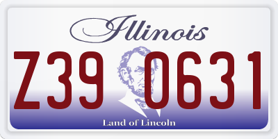 IL license plate Z390631