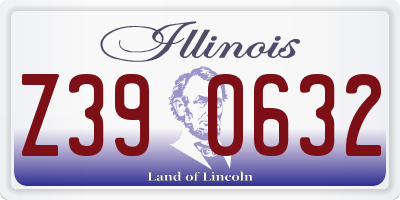 IL license plate Z390632