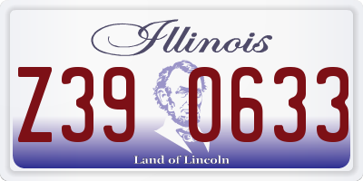IL license plate Z390633