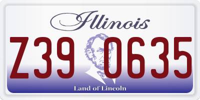 IL license plate Z390635