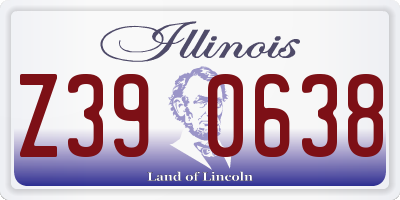 IL license plate Z390638