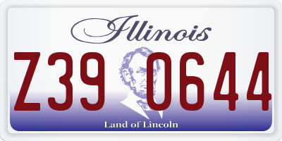 IL license plate Z390644