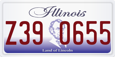 IL license plate Z390655