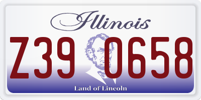 IL license plate Z390658