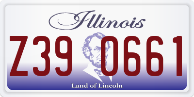 IL license plate Z390661