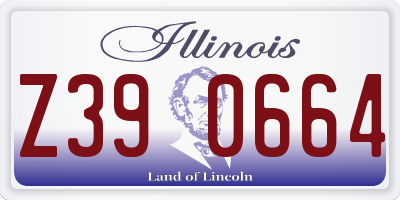 IL license plate Z390664