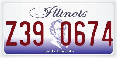 IL license plate Z390674