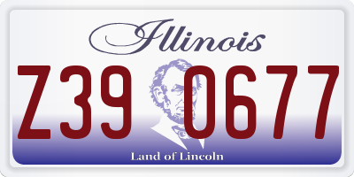 IL license plate Z390677