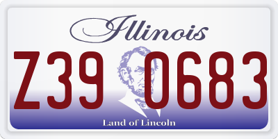IL license plate Z390683
