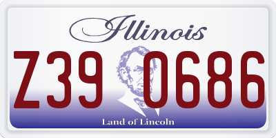 IL license plate Z390686