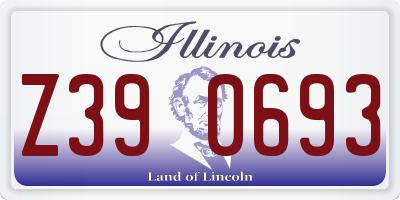 IL license plate Z390693