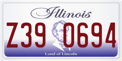 IL license plate Z390694