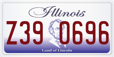 IL license plate Z390696