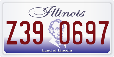 IL license plate Z390697