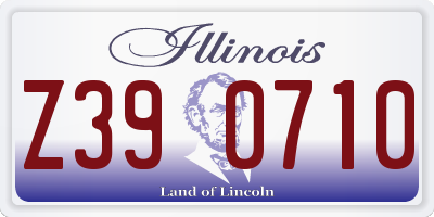 IL license plate Z390710