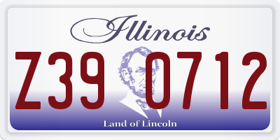 IL license plate Z390712