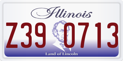 IL license plate Z390713