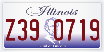 IL license plate Z390719