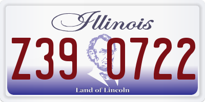 IL license plate Z390722