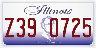 IL license plate Z390725