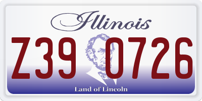 IL license plate Z390726