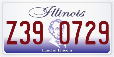 IL license plate Z390729