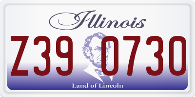 IL license plate Z390730
