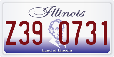 IL license plate Z390731